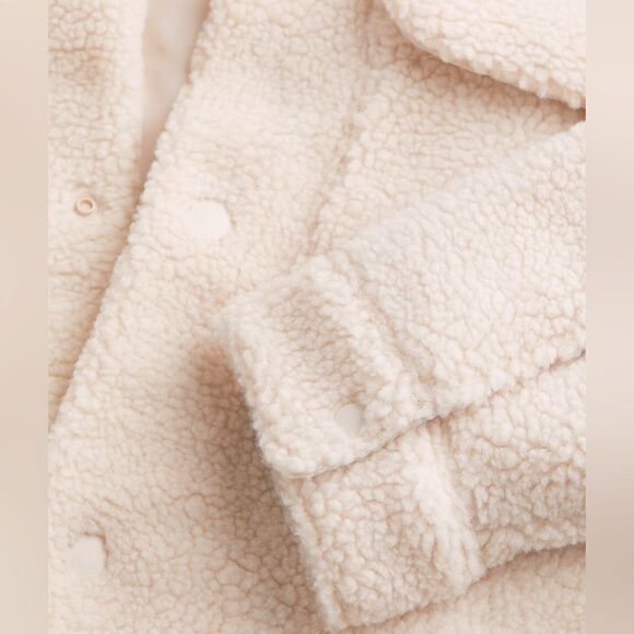 H&M RELAXED FIT FAUX SHEARLING OVERSHIRT - Picture 2 of 5